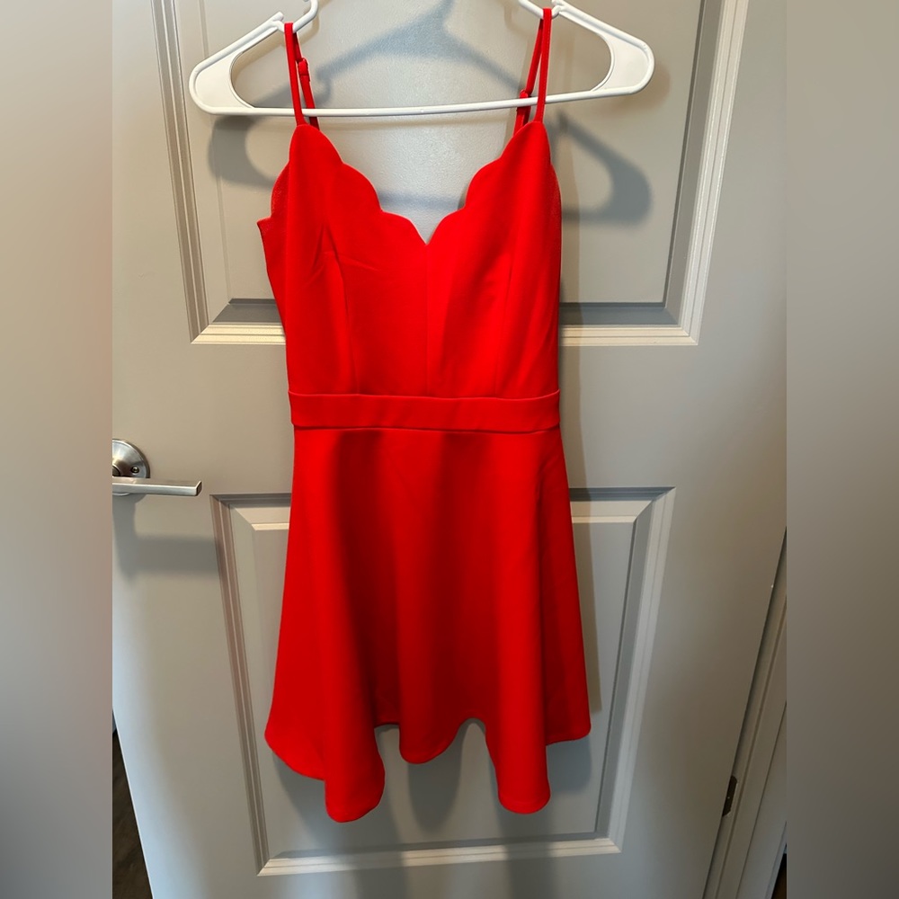 Red homecoming dress